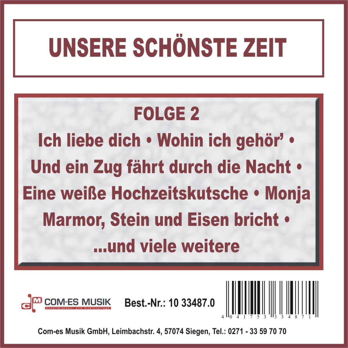 Album cover of Unsere schönste Zeit, Folge 2