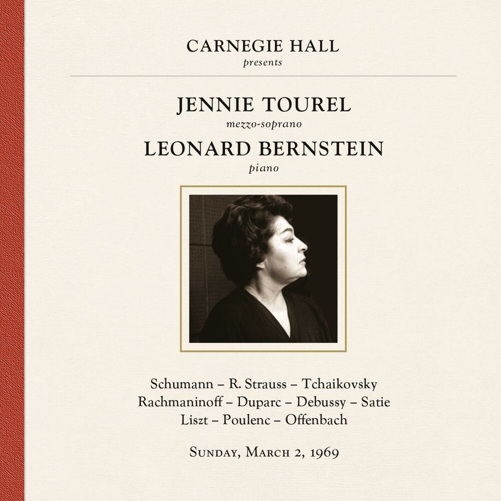 Picture of Jennie Tourel and Leonard Bernstein at Carnegie Hall, New York City, March 2, 1969