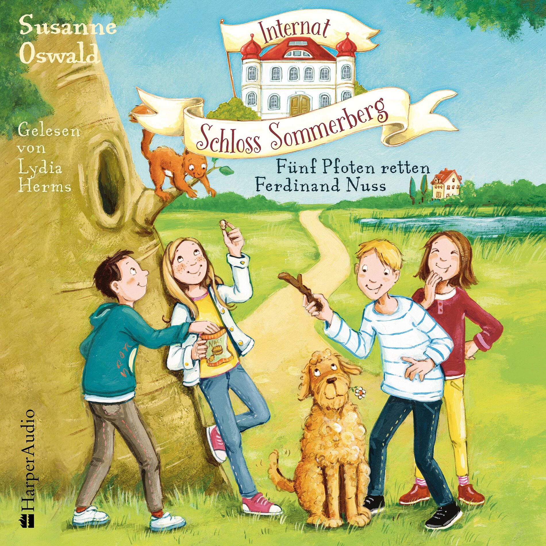 Album cover of Internat Schloss Sommerberg - Fünf Pfoten retten Ferdinand Nuss (ungekürzt)