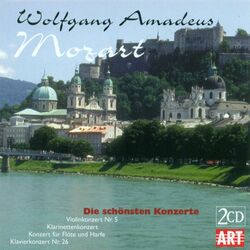 Cover of MOZART, W.A.: Violin Concerto No. 5 / Clarinet Concerto, K. 622 / Concerto for Flute and Harp, K. 299 / Piano Concerto No. 26 (D. 