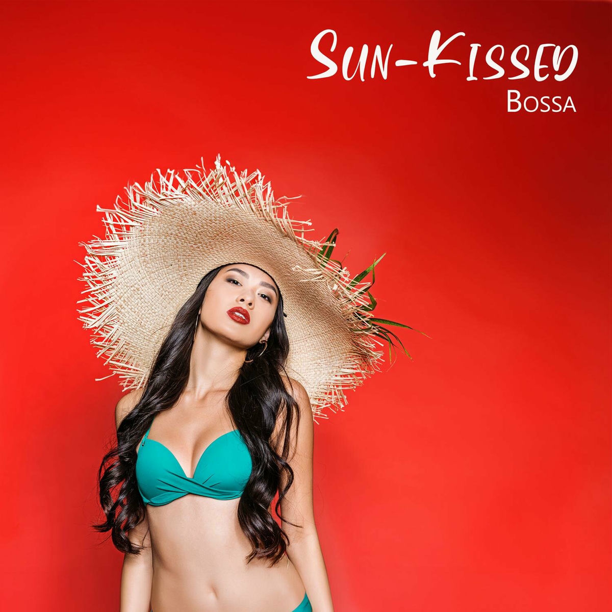 Album cover of Sun-Kissed Bossa: Relaxing Summer Bossa Nova Jazz for a Chill Day, Elegant Latin Cafe Jazz
