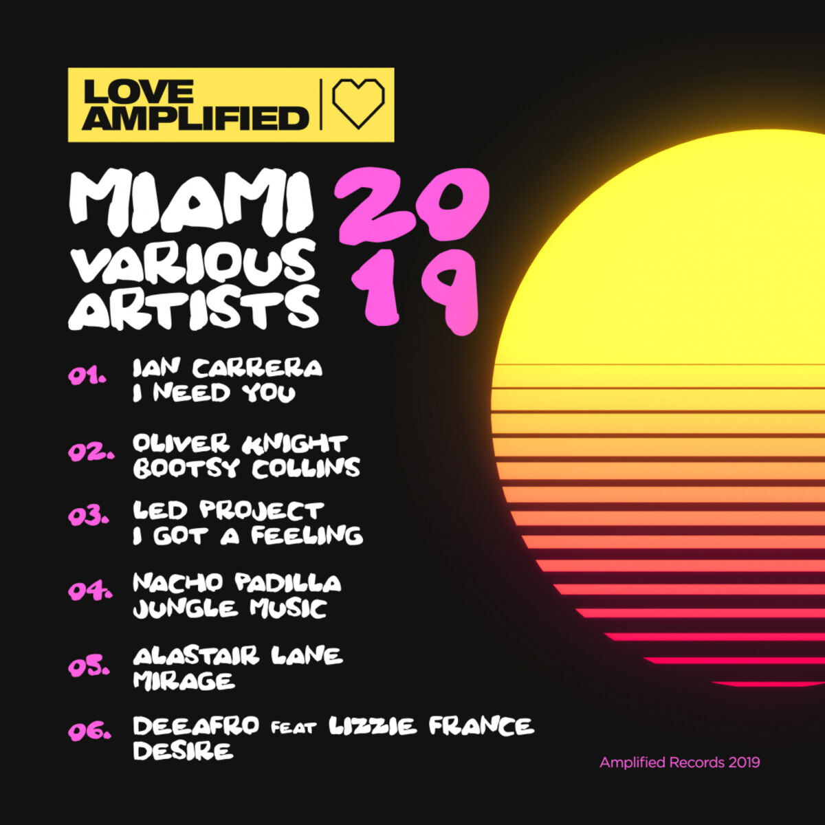 Album cover of Amplified Records Miami 2019