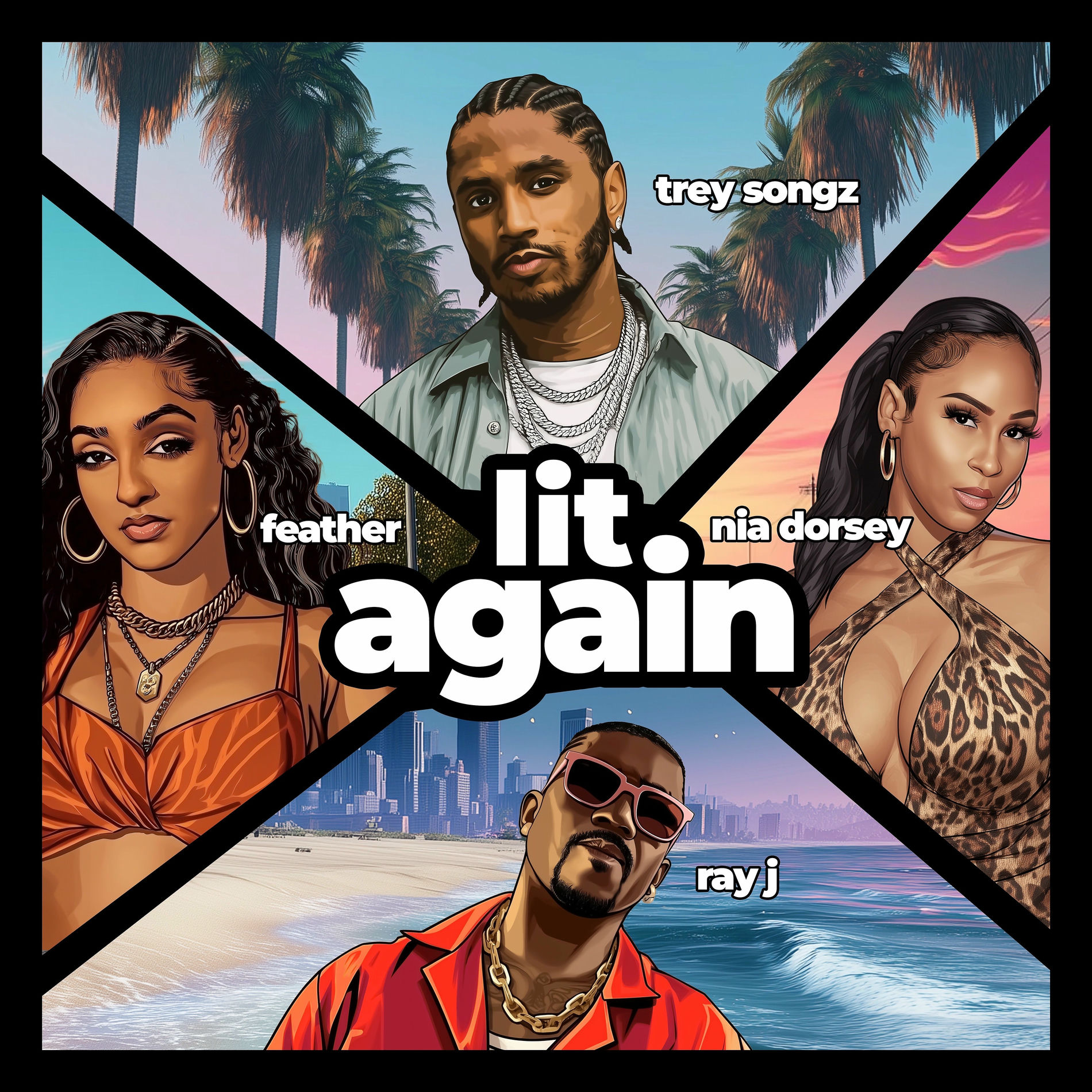 Album cover of Lit Again (feat. NIA & Ray J)