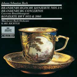 Cover of J.S. Bach: Brandenburg Concertos Nos. 1 - 6 · Concertos BWV 1055 & 1060