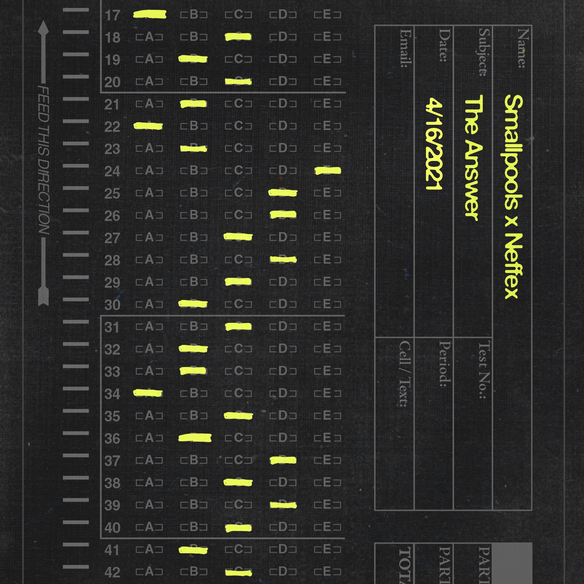 Album cover of the answer
