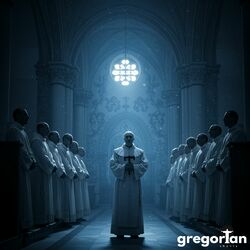 Cover of Sacred Voices of the Abbey | Meditative Catholic Worship Music