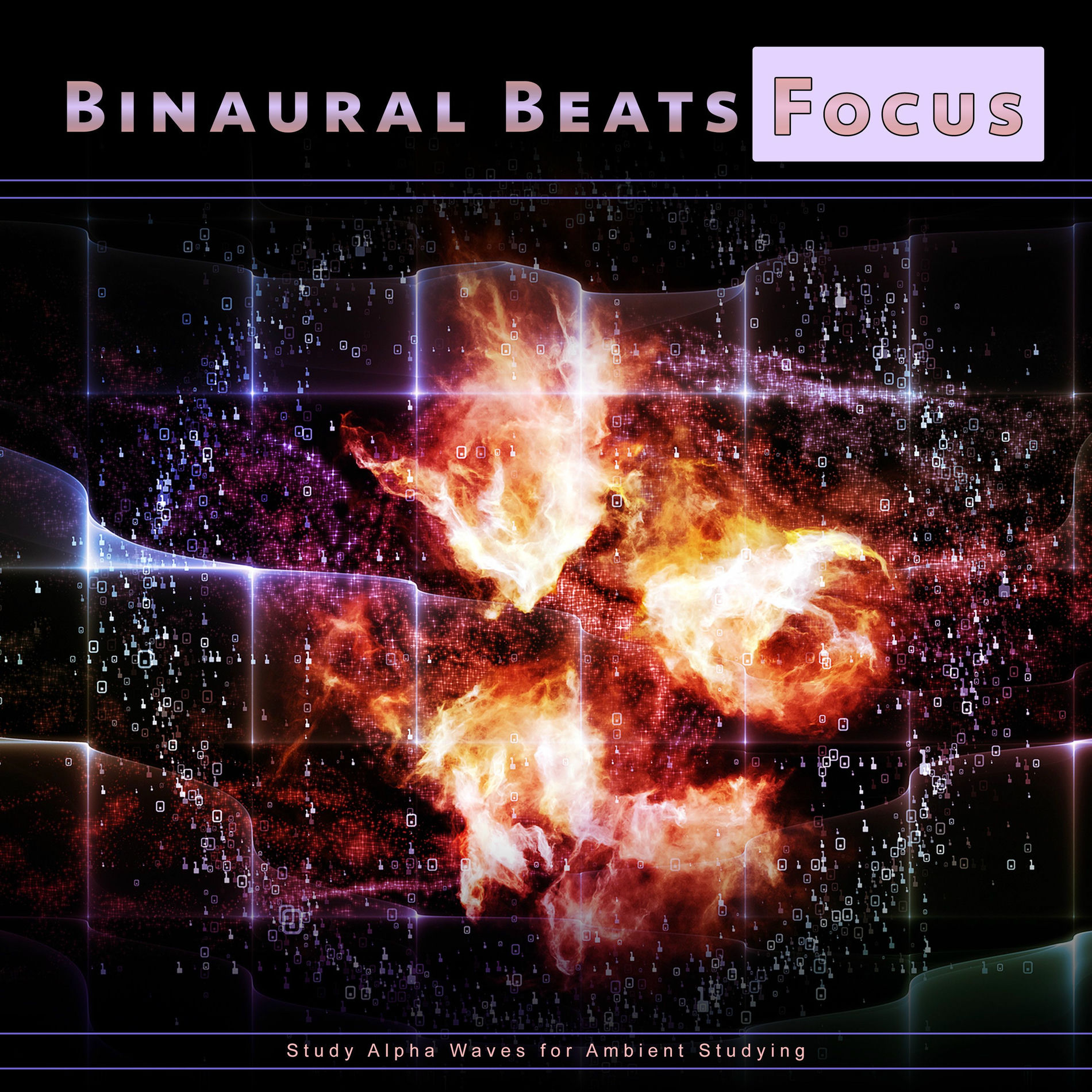 Album cover of Binaural Beats Focus: Study Alpha Waves for Ambient Studying
