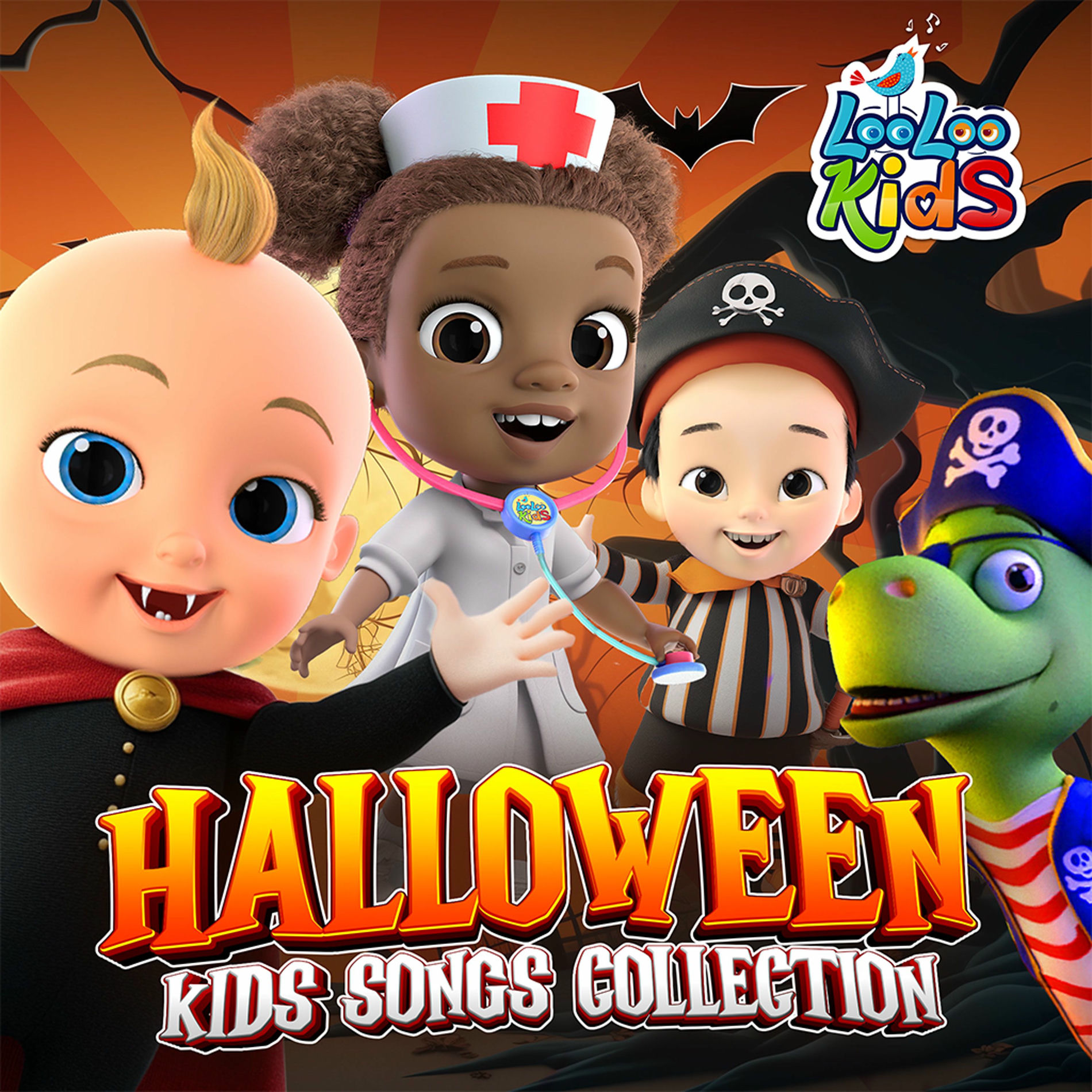 Album cover of Halloween Kids Songs Collection - Spooky Fun