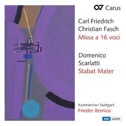 Cover of Fasch: Missa à 16 voci; Scarlatti: Stabat Mater