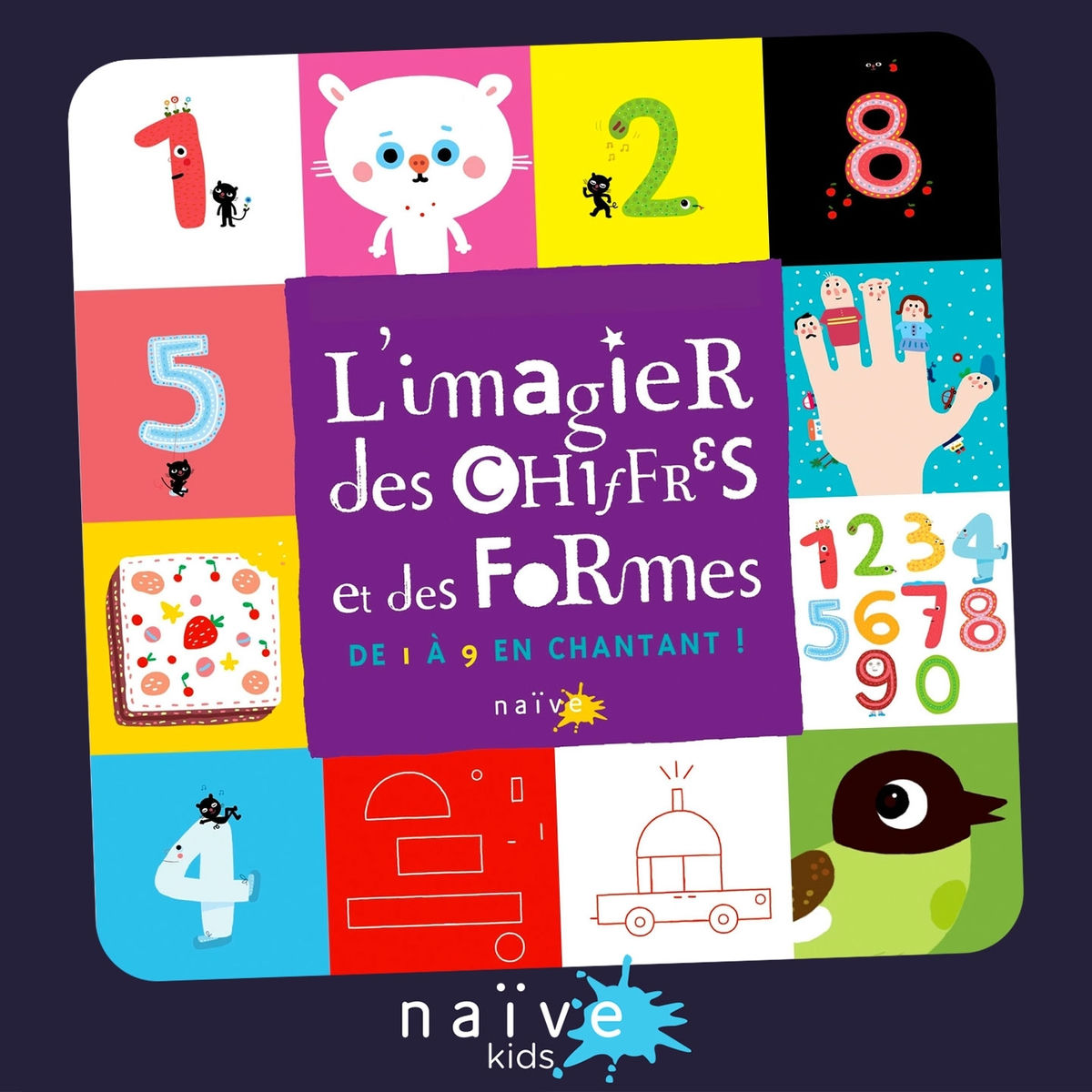 Album cover of L'imagier des chiffres et des formes (De 1 à 9 en chantant)