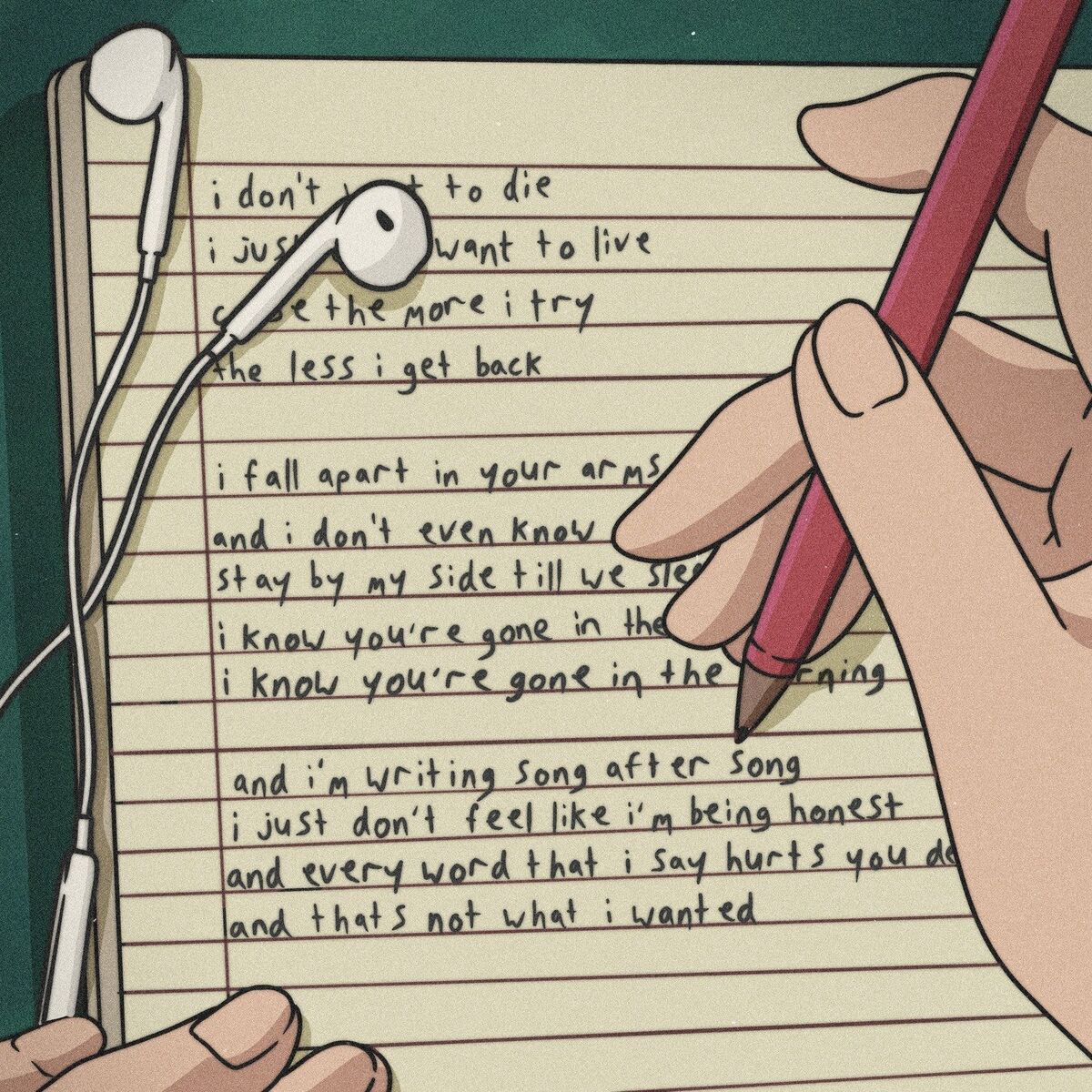 Album cover of i don't want to die