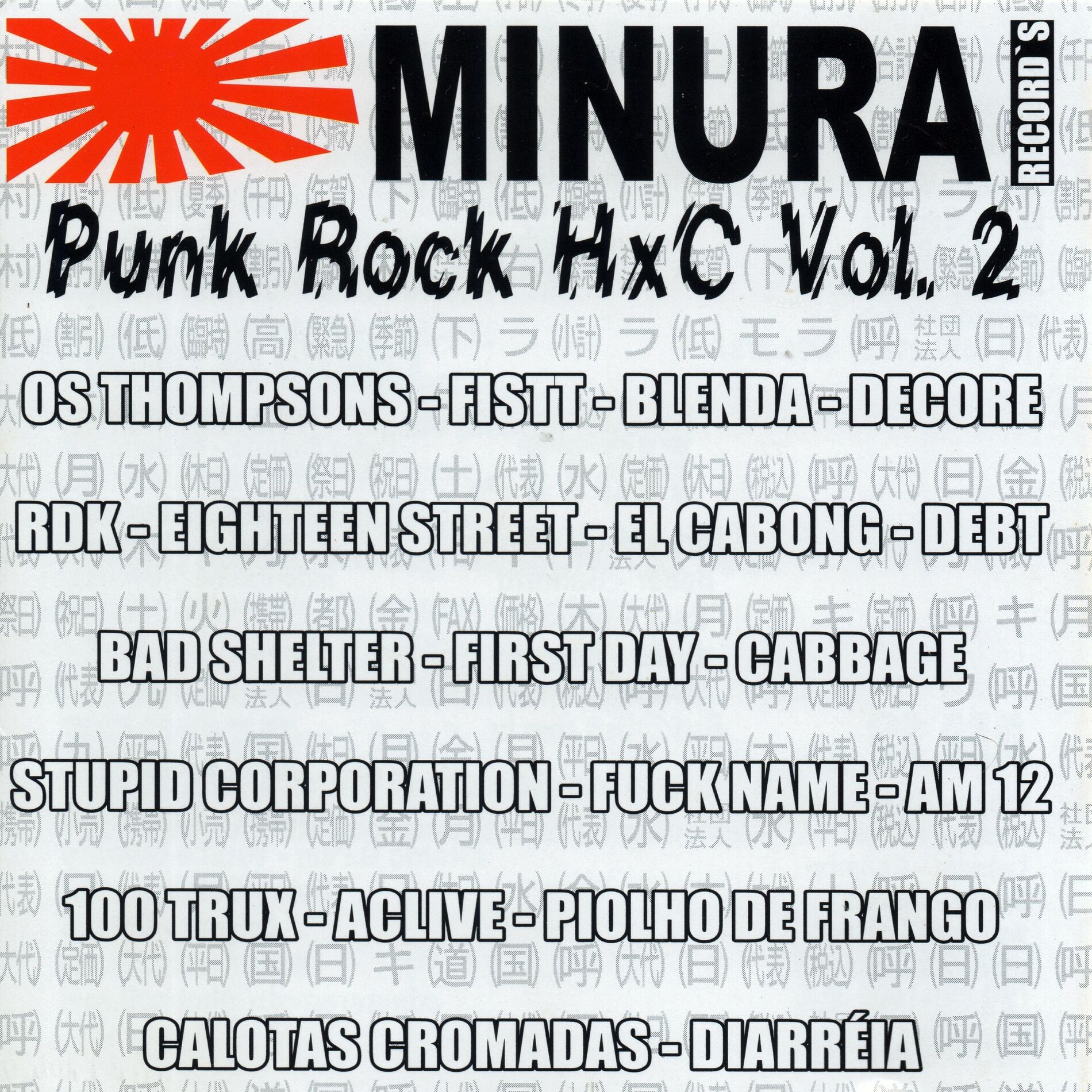 Album cover of Minura Punk Rock HxC Vol. 2