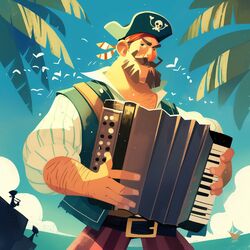 Cover of The Lofi Pirates (Sea Shanties)