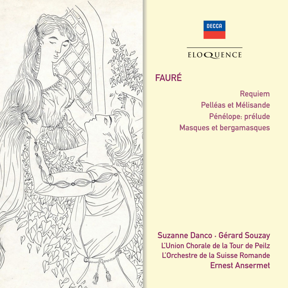 Album cover of Fauré: Requiem; Pelléas et Mélisande; Masques et Bergamasques