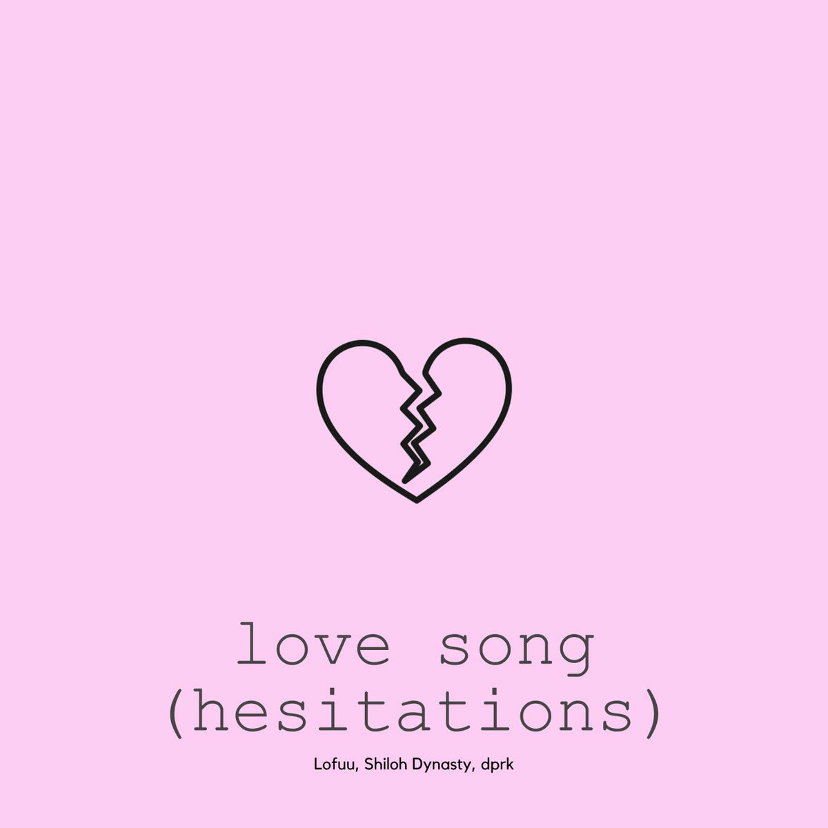 Album cover of love song (hesitations)