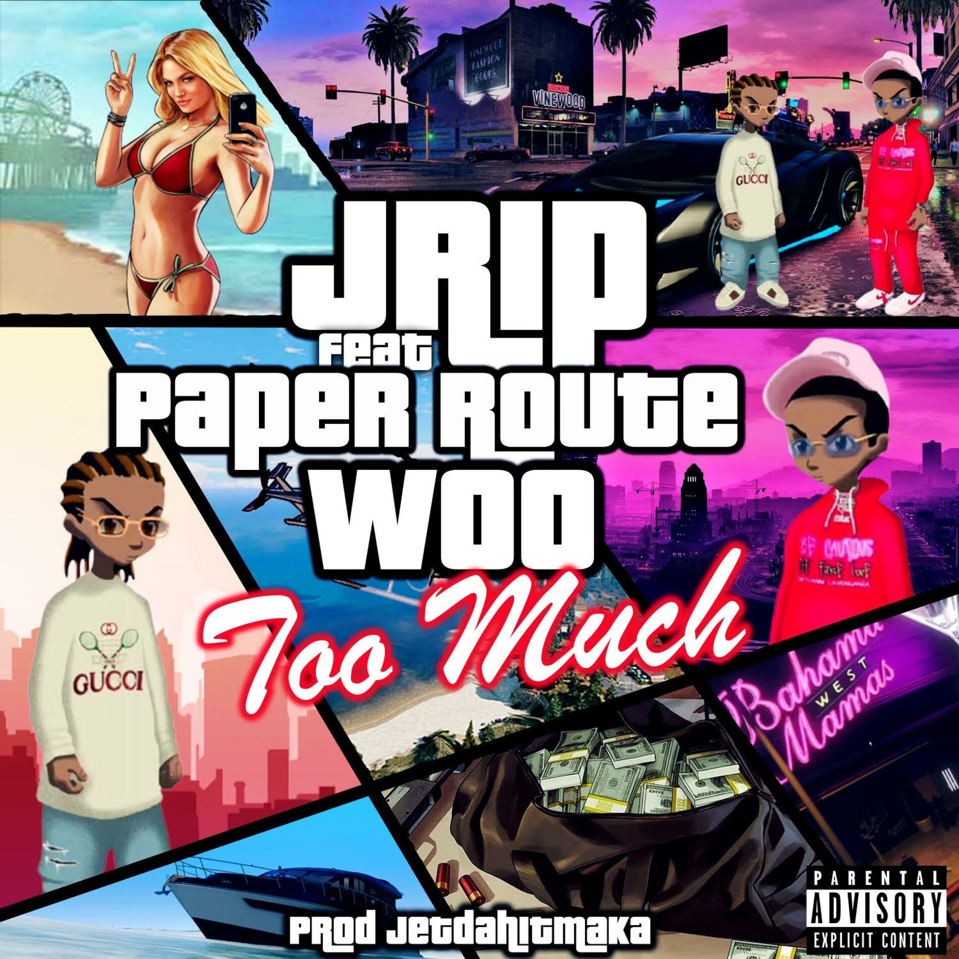 Album cover of Too Much (feat. PaperRoute Woo)