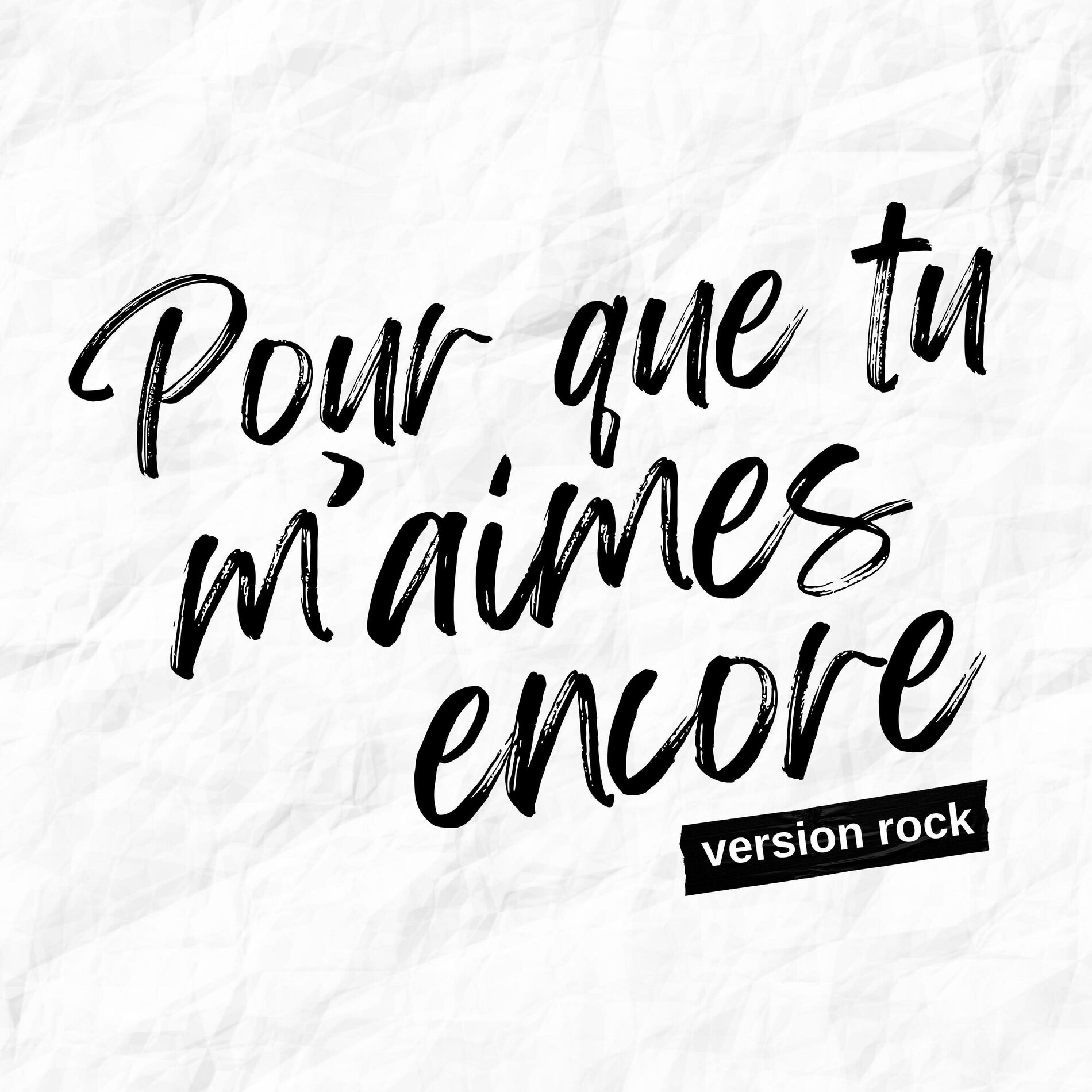 Album cover of Pour que tu m'aimes encore (Version Rock)