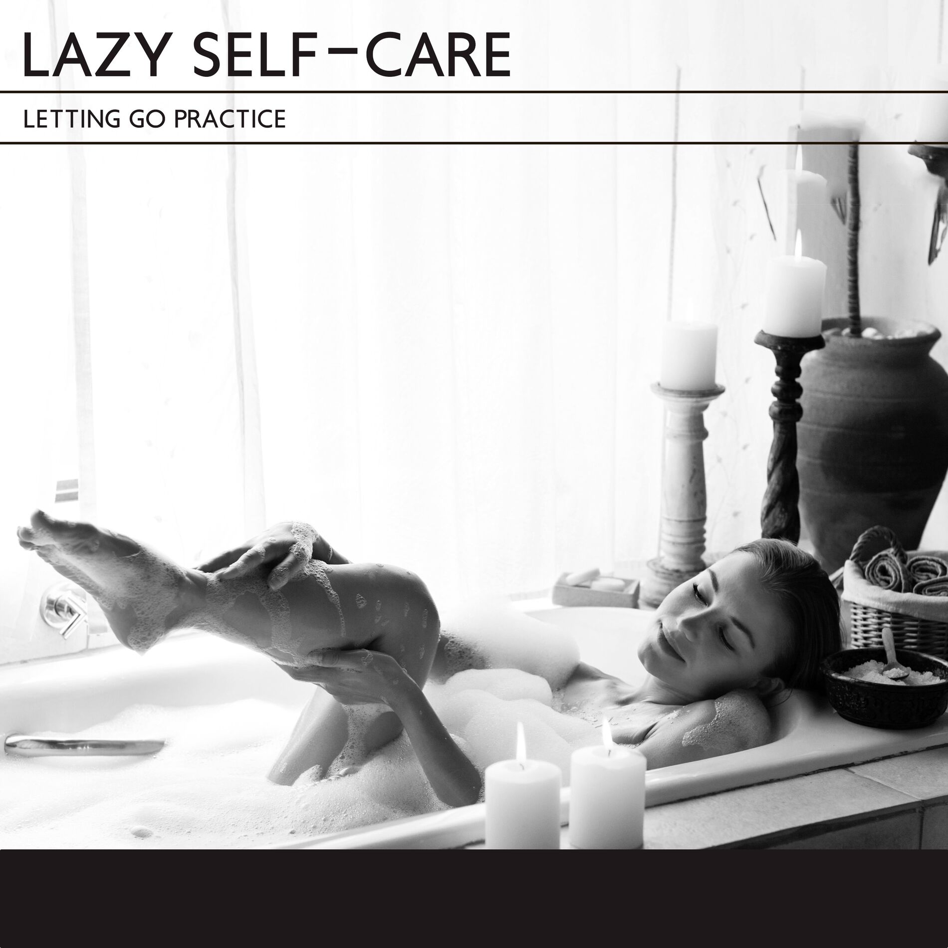 Album cover of Lazy Self-Care: Letting Go Practice, Immersive Music with Wind Sounds to Be Gentle for Yourself
