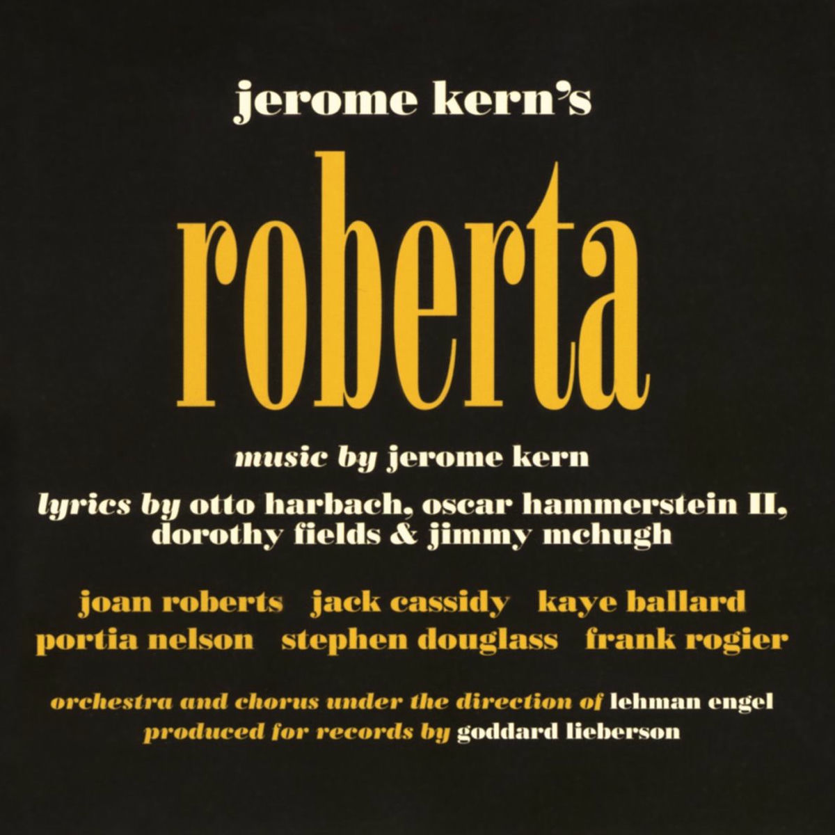 Album cover of Roberta (1952 Studio Cast Recording)