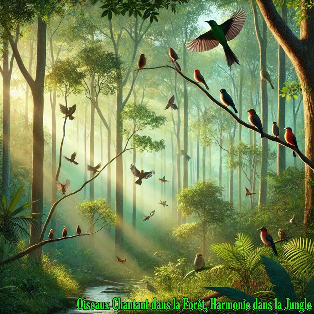 Picture of Oiseaux Chantant dans la Forêt, Harmonie dans la Jungle