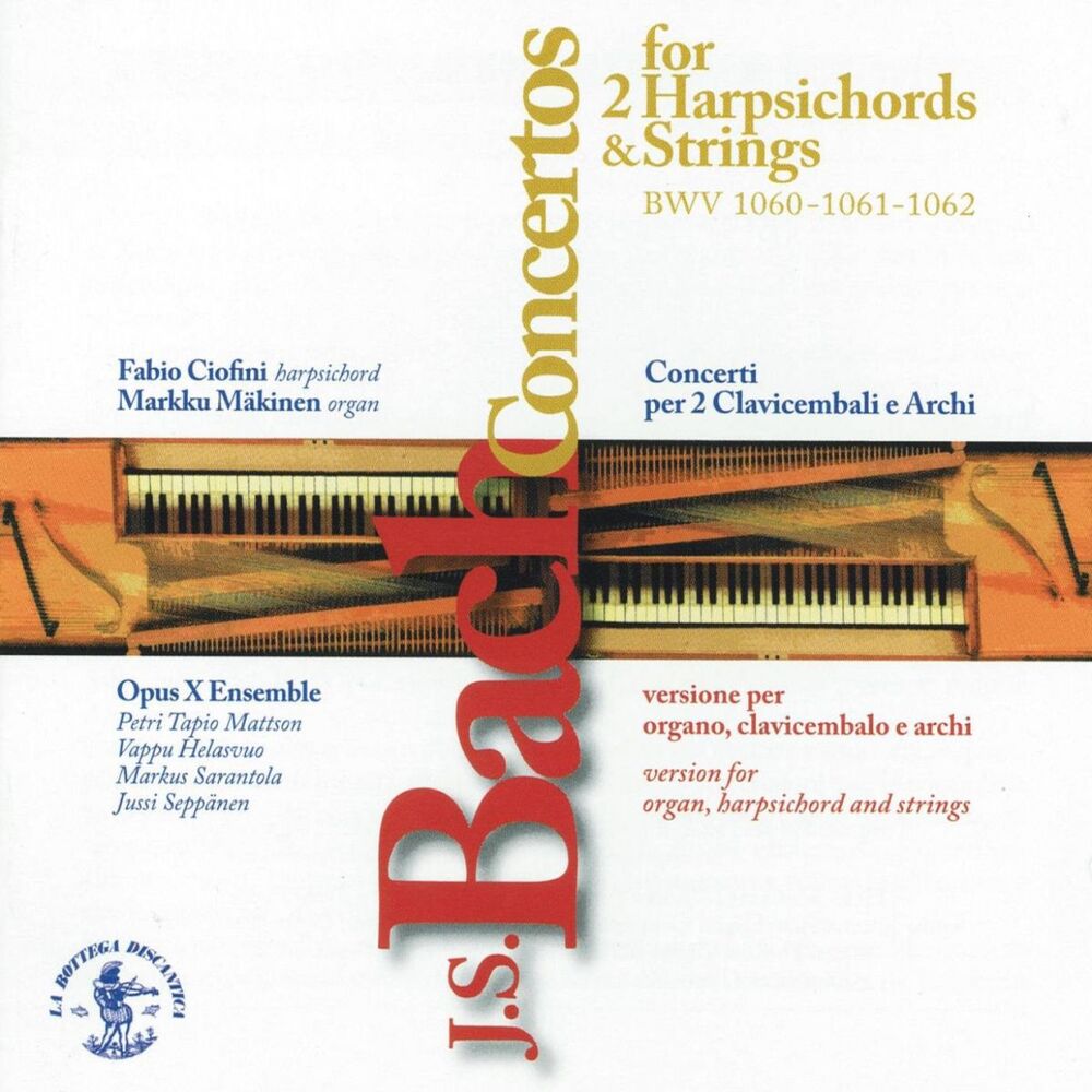 Picture of J.S. Bach: Concertos for two Harpsichords & Strings BWV 1060, 1061, 1062 (Version for Organ, Harpsichord and Strings - Organ Kodka of Finland)
