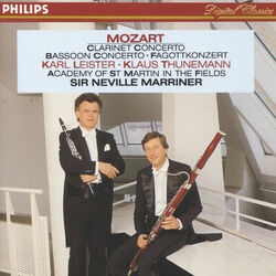 Cover of Mozart: Clarinet & Bassoon Concertos; Duo K. 292