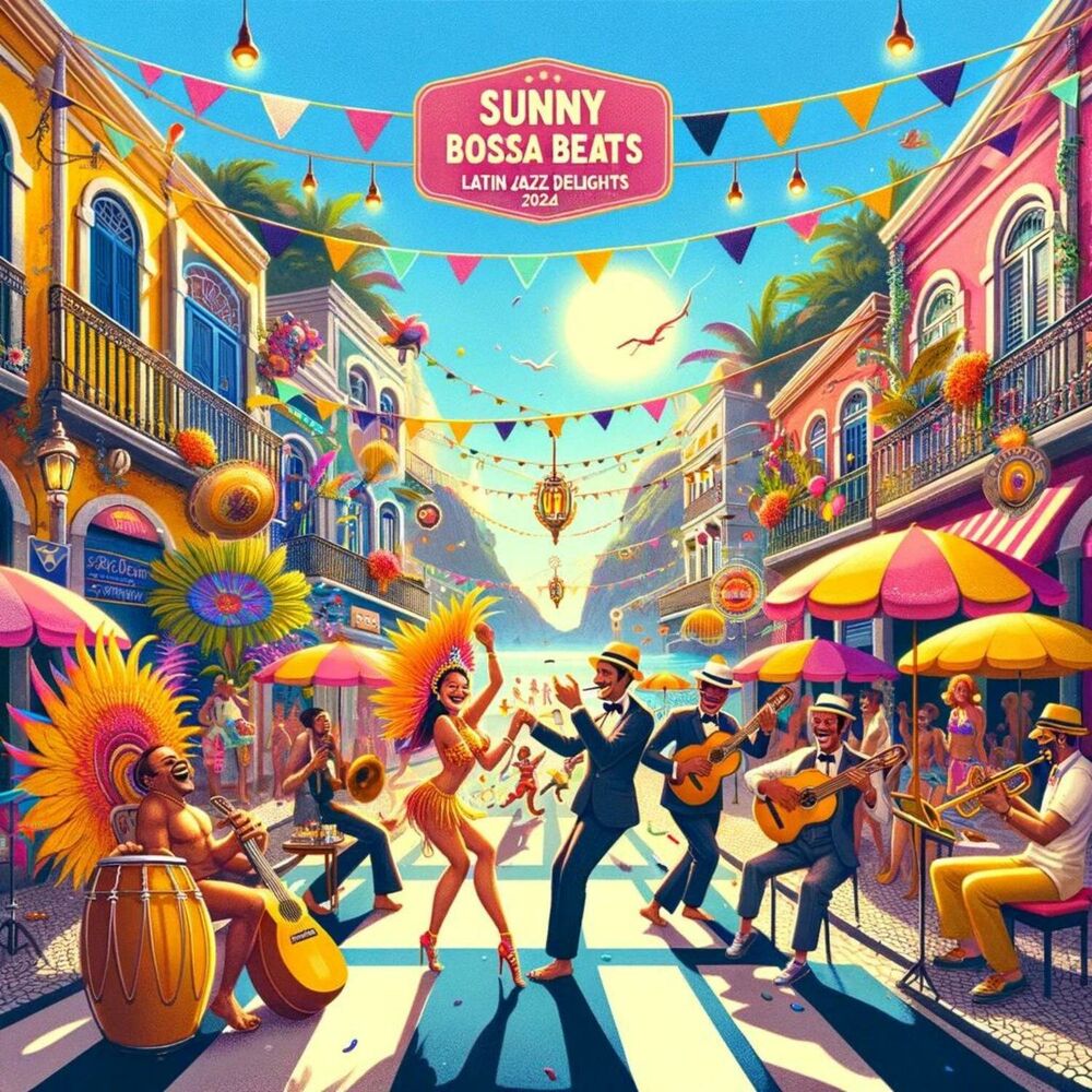 Picture of Sunny Bossa Beats: Latin Jazz Delights 2024 - Lively Samba Grooves, Blissful Bossa Nova, Soulful Jazz