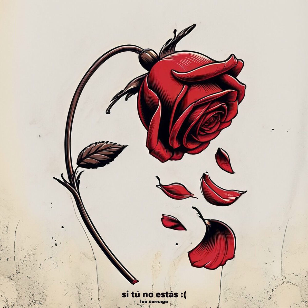 Album cover of si tú no estás :(