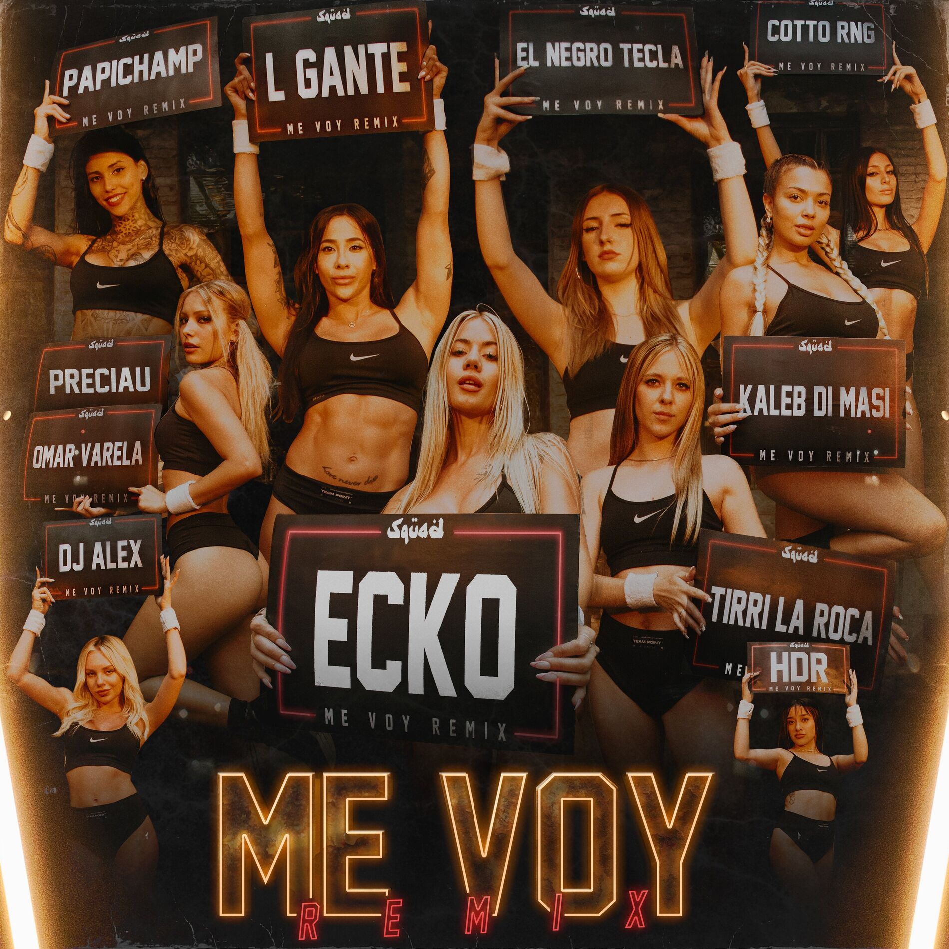 Album cover of Me Voy (Remix) [feat. L-Gante, Kaleb Di Masi, Tirri La Roca, Cotto Rng, HDR, DJ Alex, Omar Varela, Preciau]
