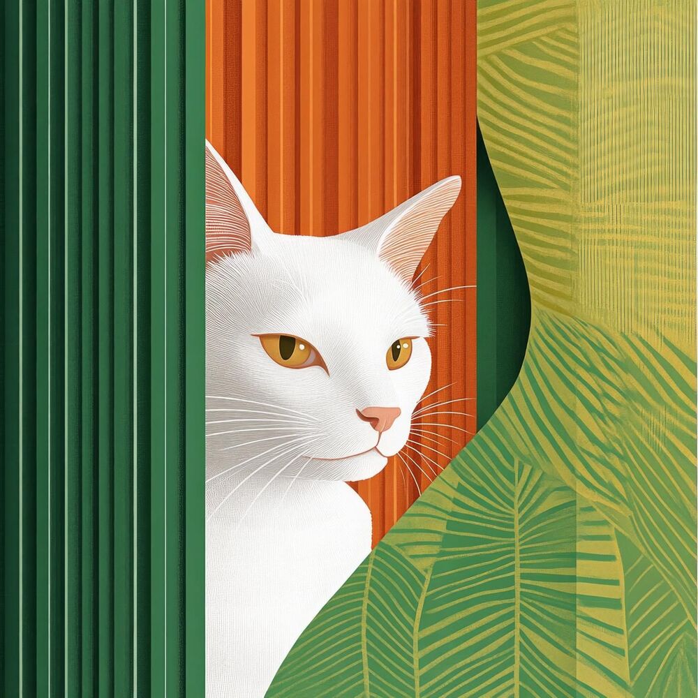 Picture of 天上の肉球要塞：威厳ある猫の楽園