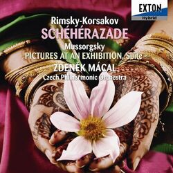 Cover of Rimsky-korsakov: Scheherazade, Mussorgsky: Pictures At An Exhibition, Suite arranged Maurice Ravel