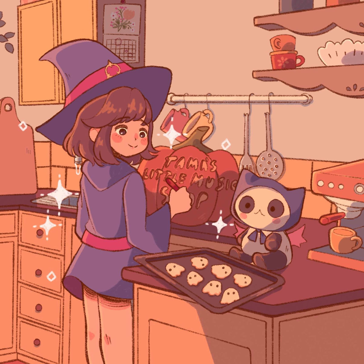 Album cover of Lofi Autumn Vibes - Welcome to the Halloween Bakery