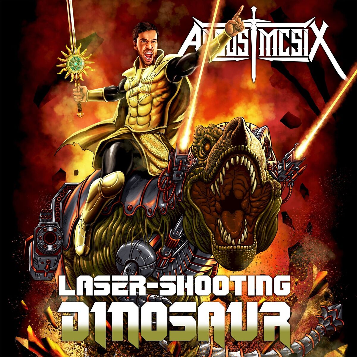 Album cover of Laser-Shooting Dinosaur