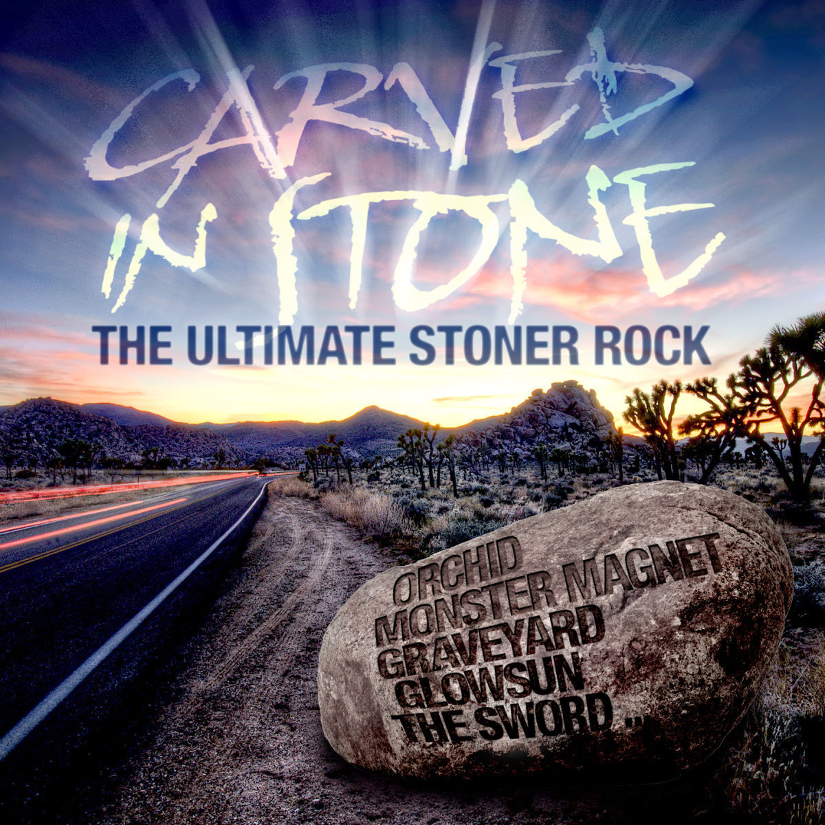 Album cover of Various Artists - Carved In Stone - The Ultimate Stoner Rock (MP3 Compilation)