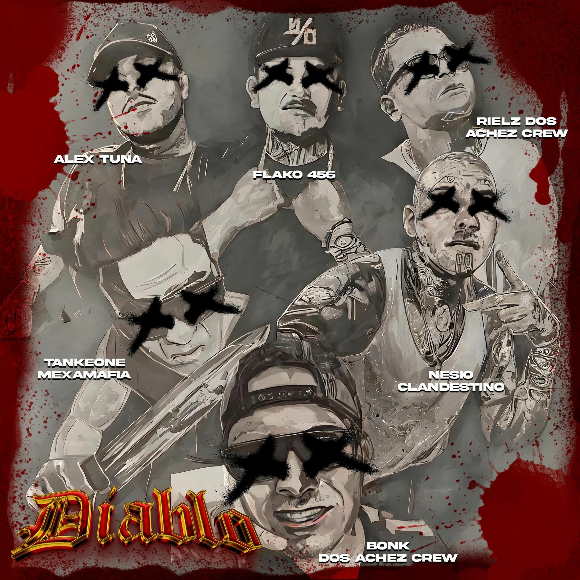Album cover of DIABLO (feat. Tankeone, Nesio Clandestino, Rielz Dos Achez Crew, Flako456 & Alex Tuna)