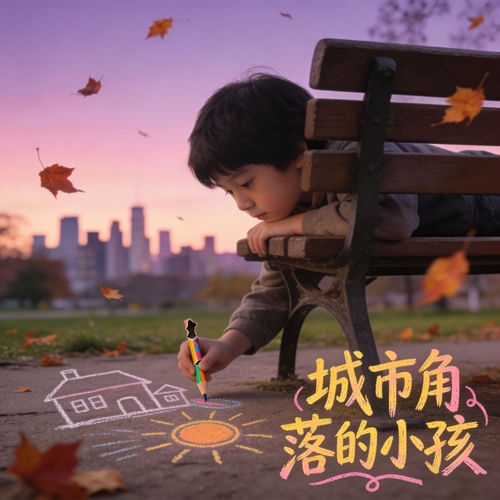 城市角落的小孩