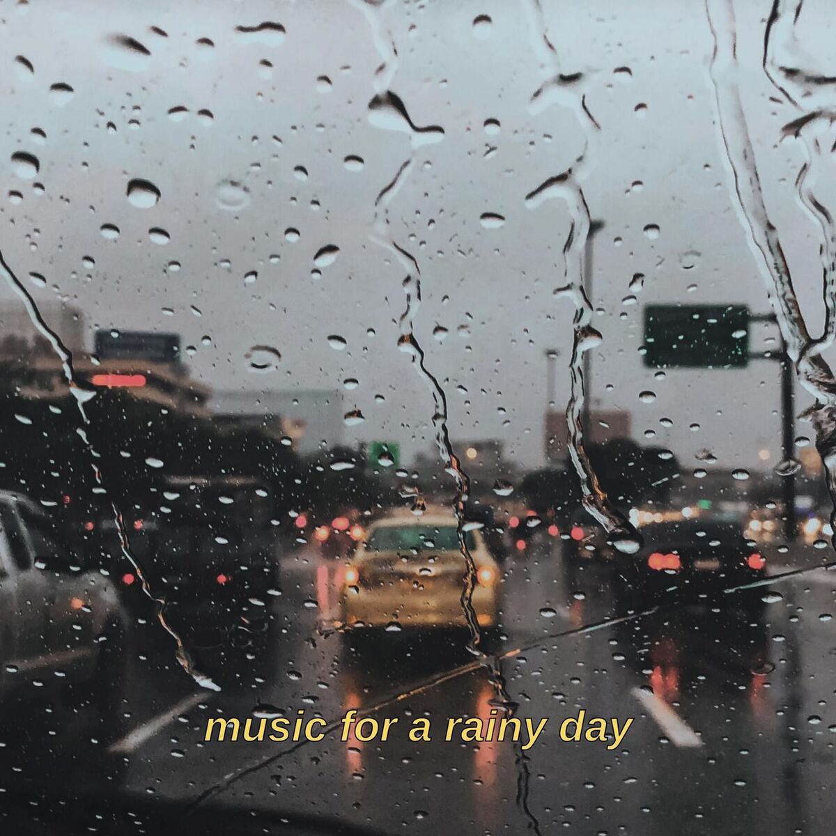 Album cover of music for a rainy day
