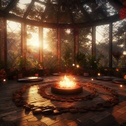 Cover of Flame Stillness: Fire Meditation Aria