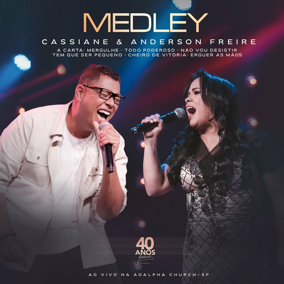 Album cover of Medley (A Carta / Mergulhe / Todo Poderoso / Não Vou Desistir / Tem Que Ser Pequeno / Cheiro de Vitória / Erguer as Mãos) (Ao Vivo