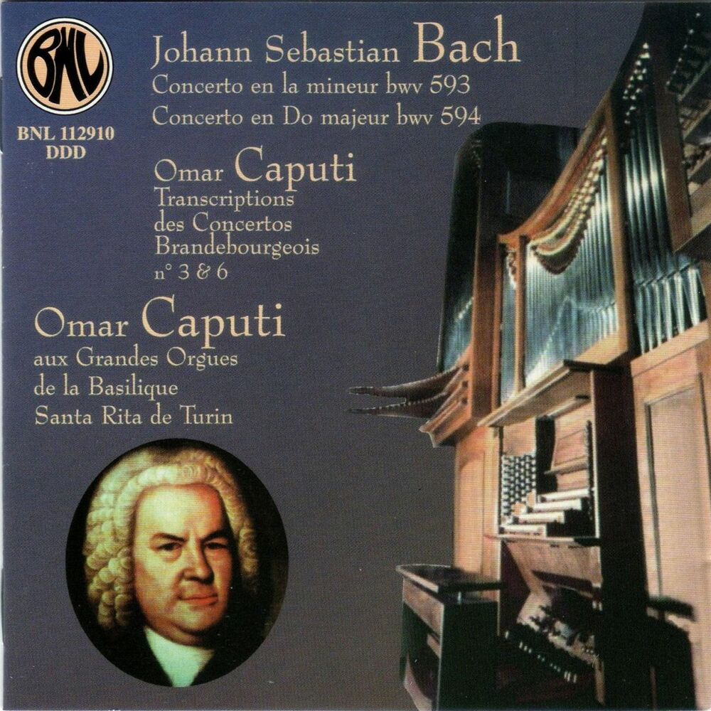 Picture of Bach: Concertos et transcriptions pour orgue (Les grandes orgues de la Basilique Santa Rita, Torino)