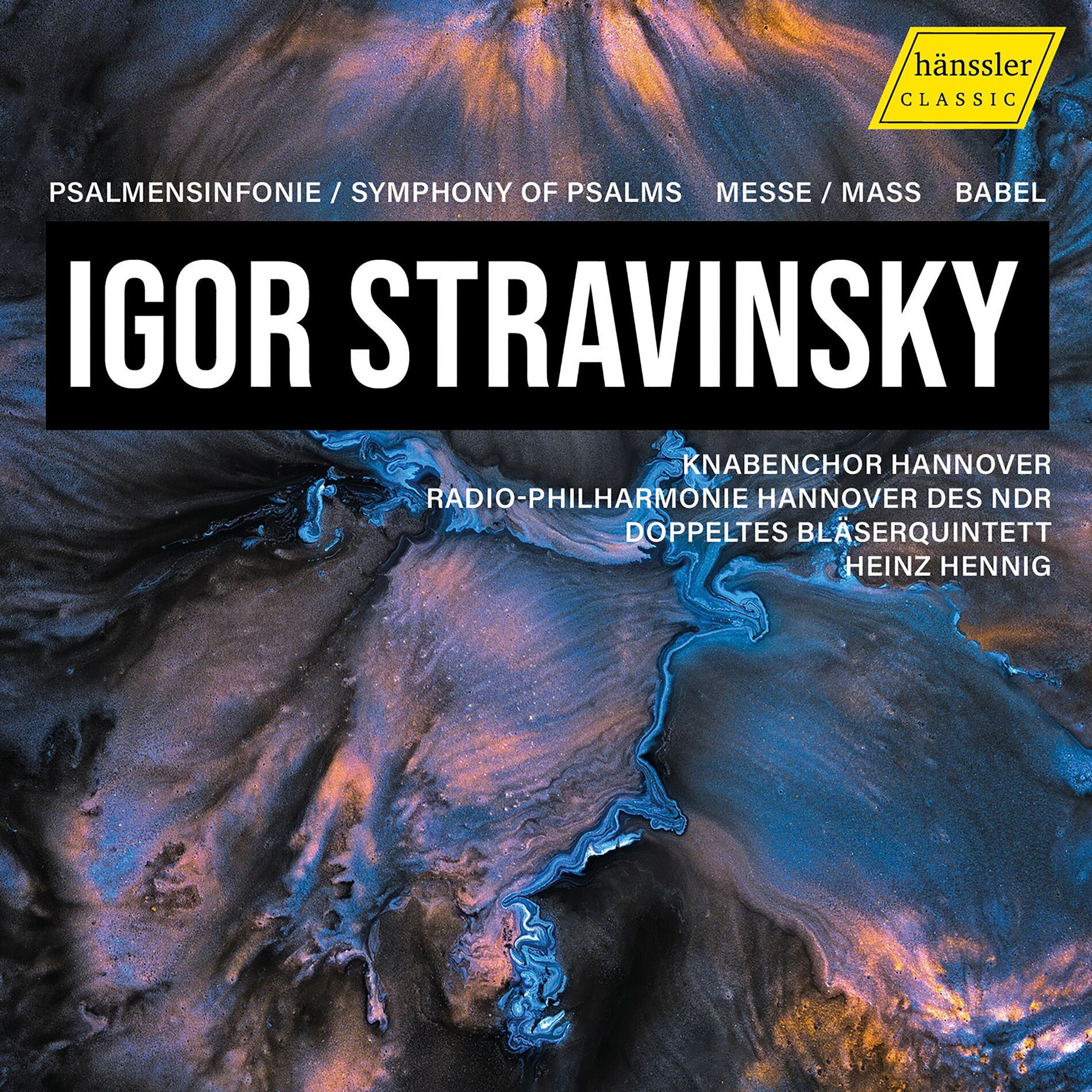 Album cover of Stravinsky: Symphony of Psalms, Mass & Babel