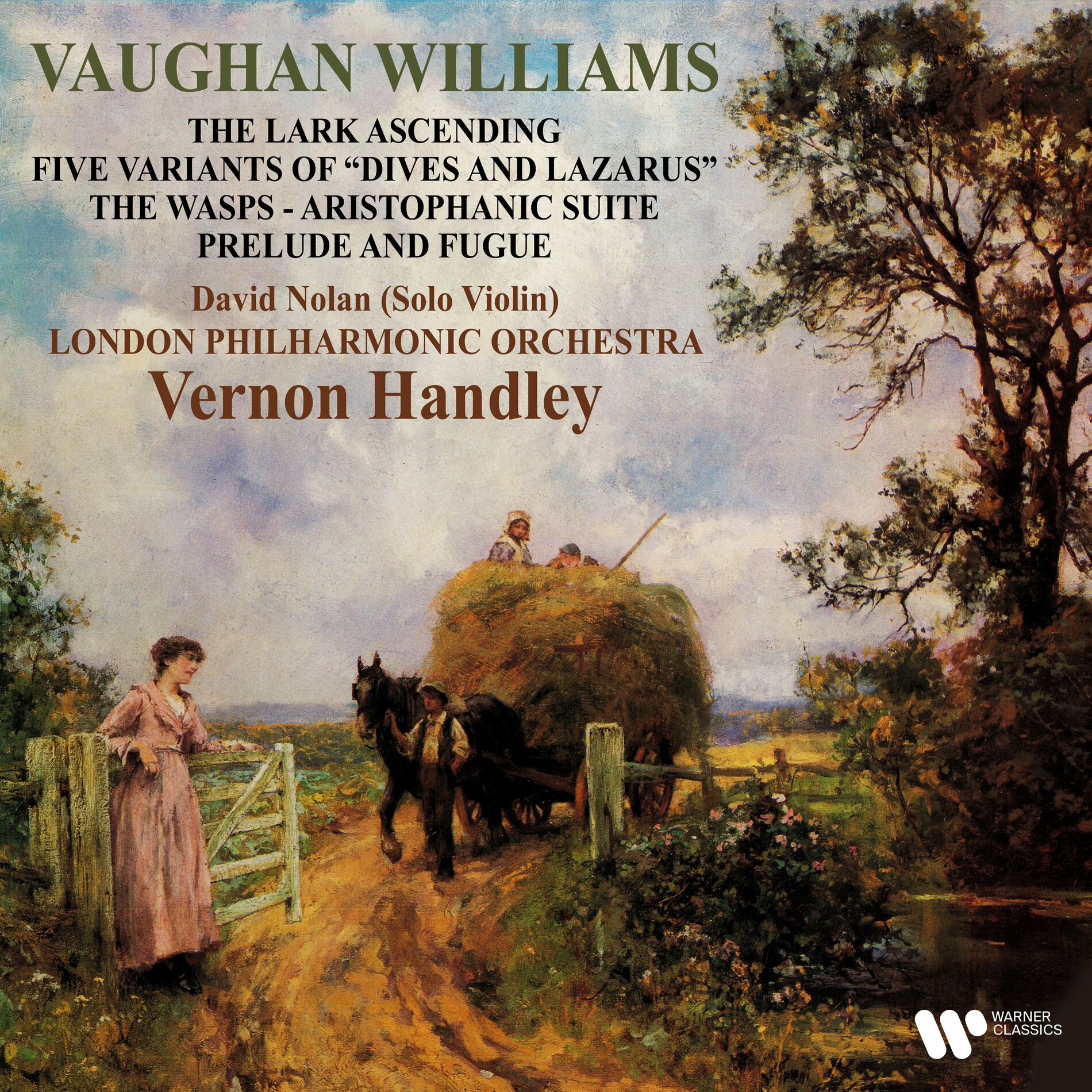Album cover of Vaughan Williams: The Lark Ascending, Five Variants of Dives and Lazarus, The Wasps & Prelude and Fugue