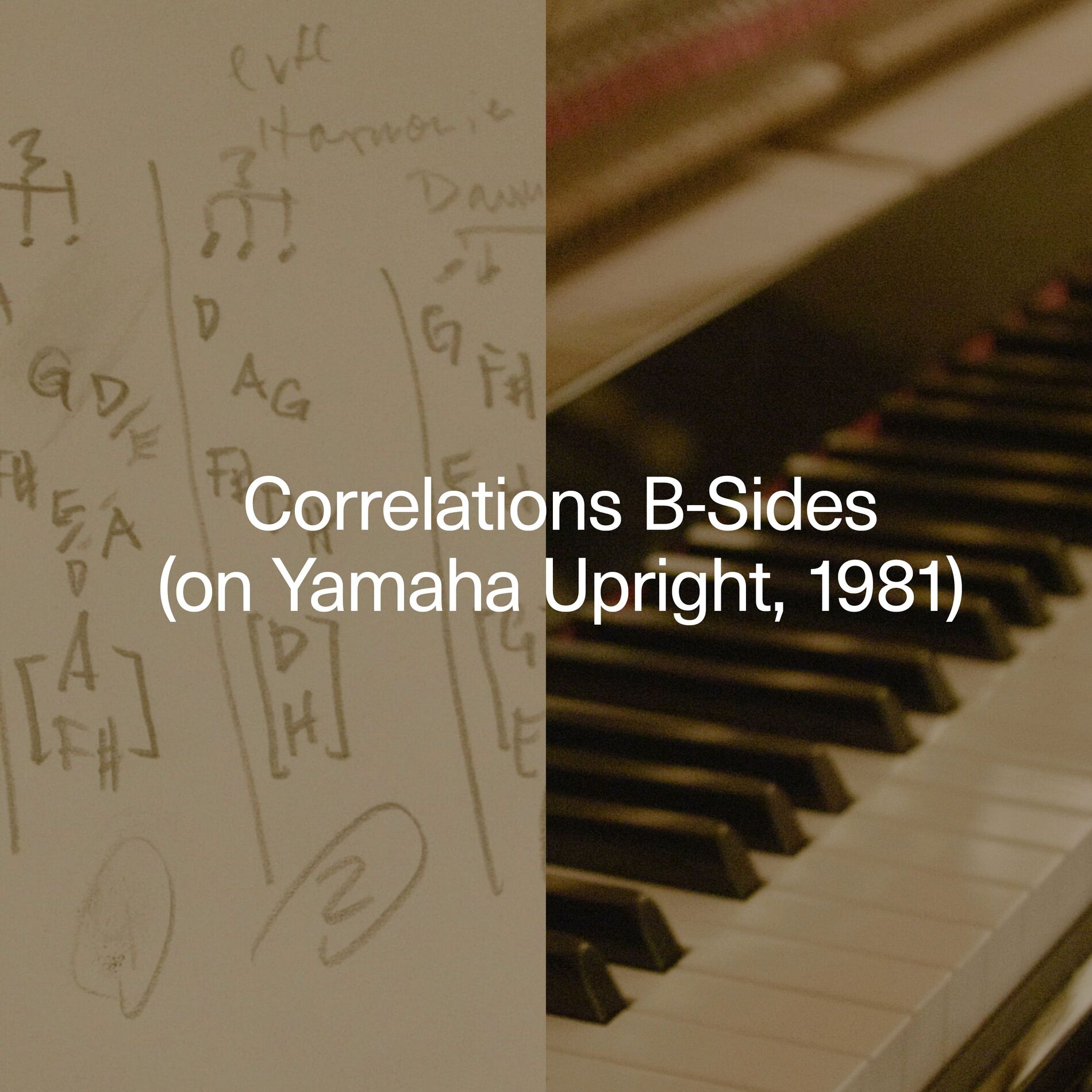 Album cover of Correlations B-Sides (on Yamaha Upright, 1981)