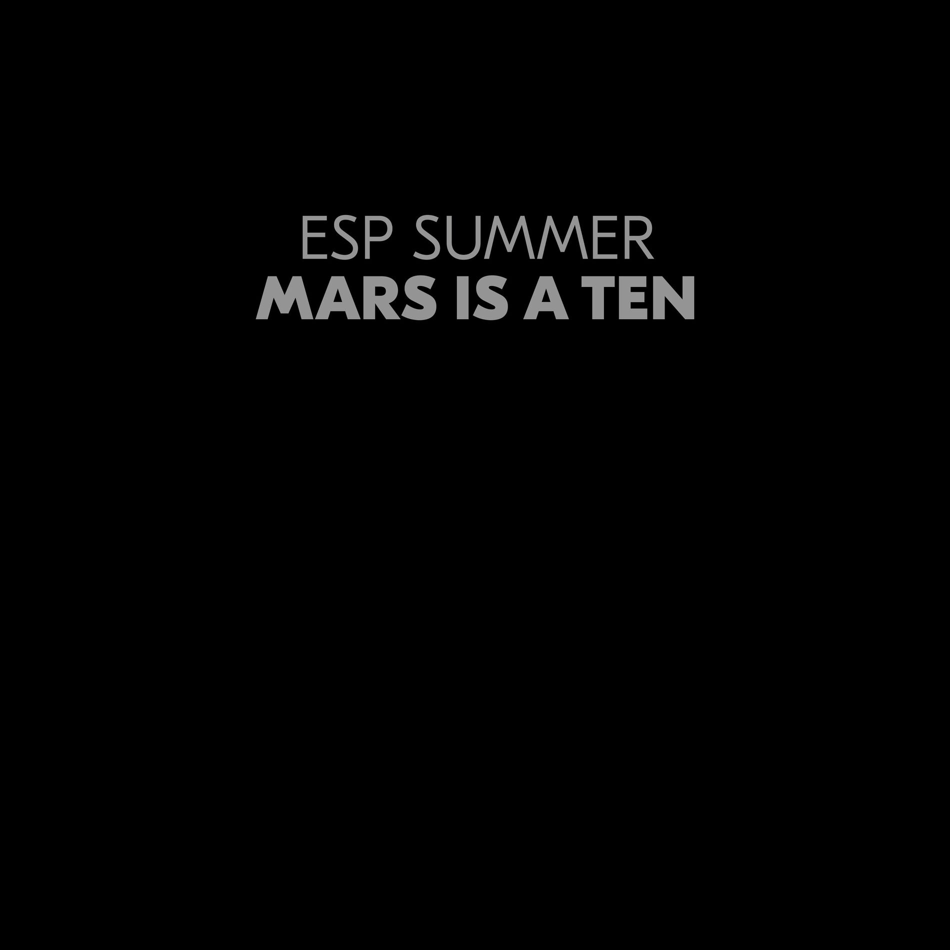 Album cover of Mars Is A Ten