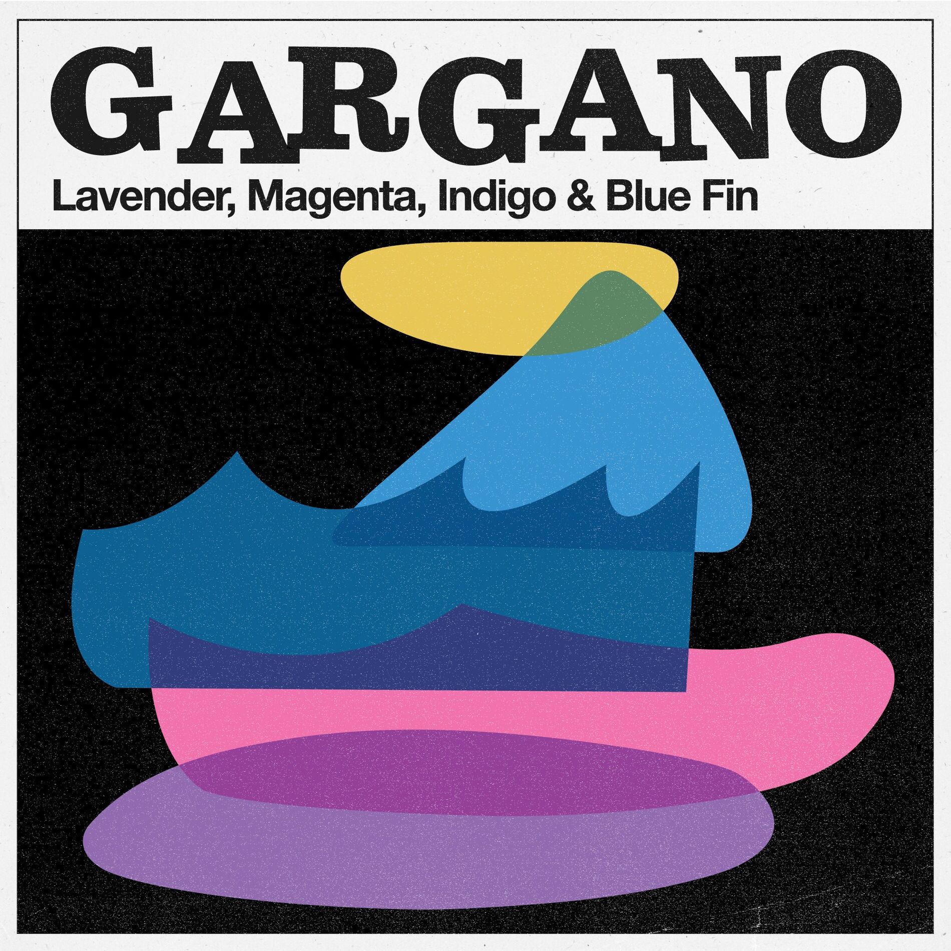 Album cover of Gargano's Garage: Lavender, Magenta, Indigo, & Blue Fin Labels