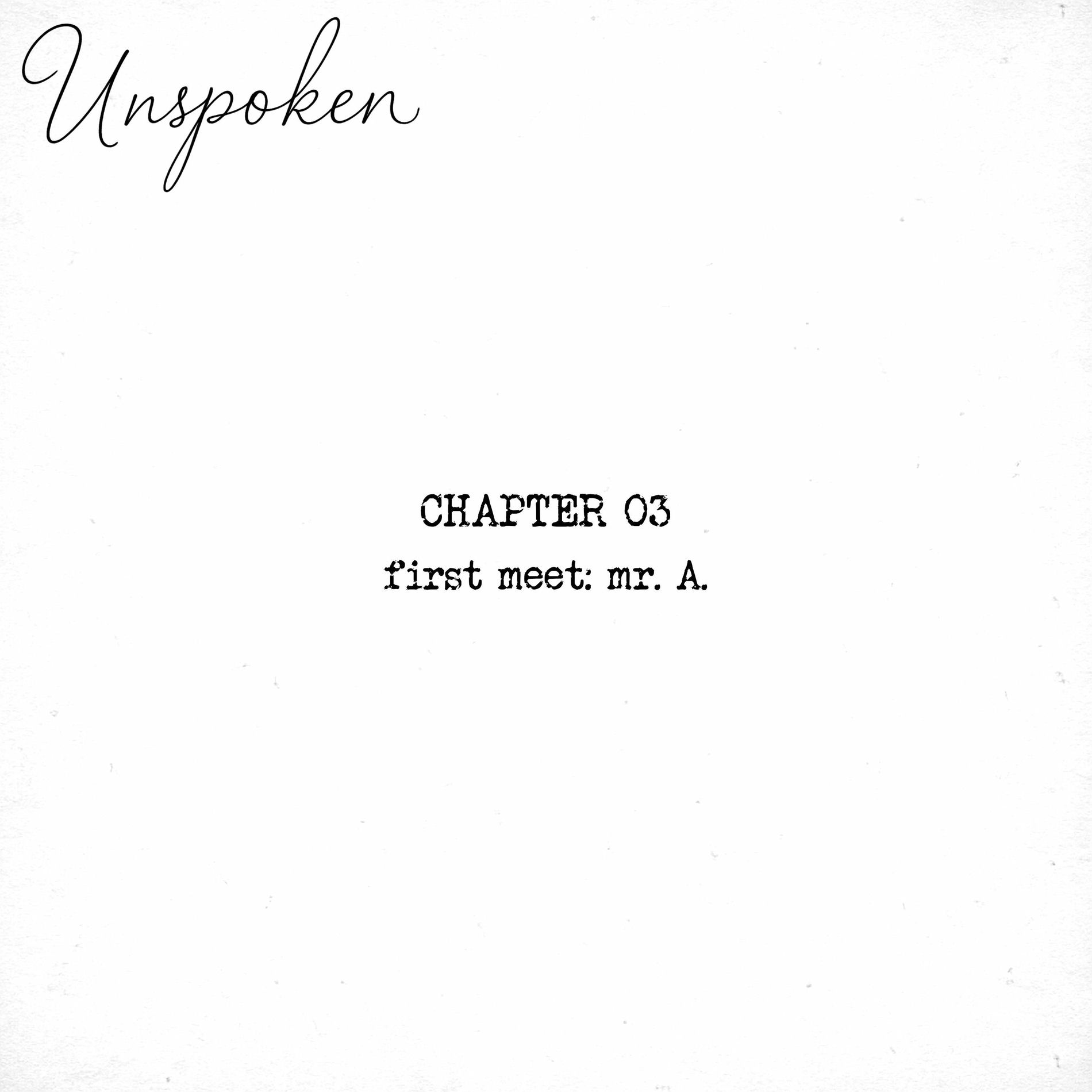 Album cover of First Meet: Mr. A. (Chapter 03)