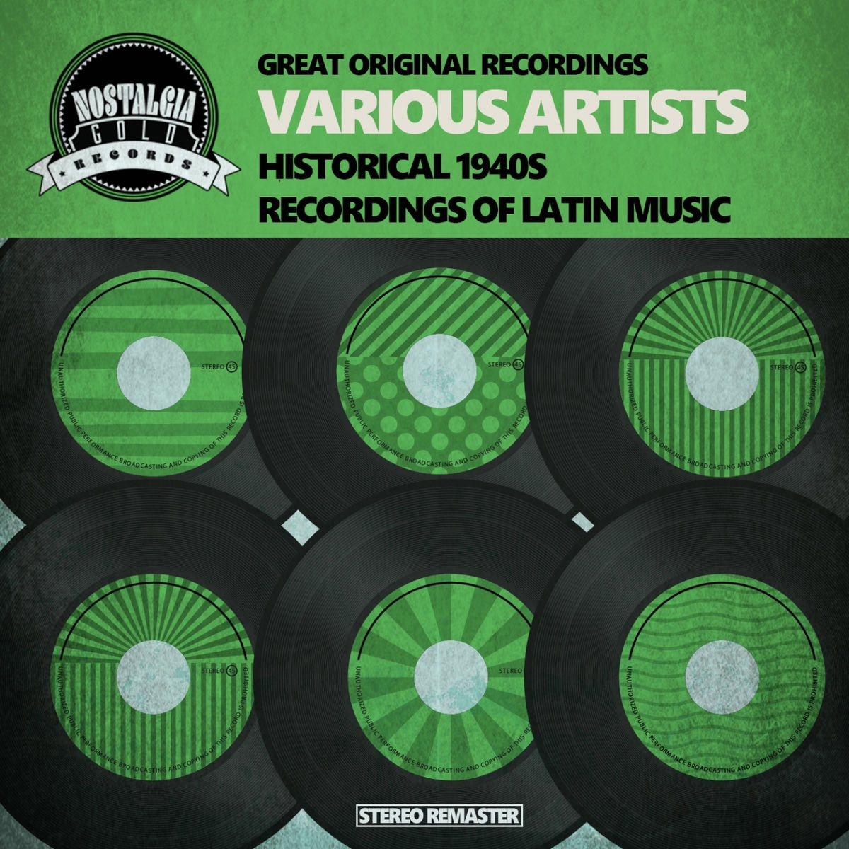 Album cover of Historical 1940s Recordings of Latin Music