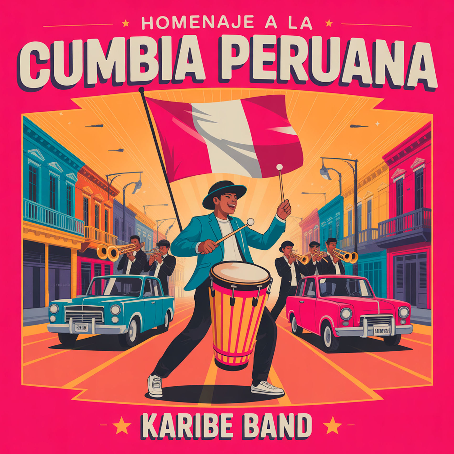Album cover of Homenaje a la Cumbia Peruana (Como Voy a Olvidarte/Que Pena/El Solitario/El Teléfono/Parranda la Gua Gua/Parranda Perú/No Vuelvo A