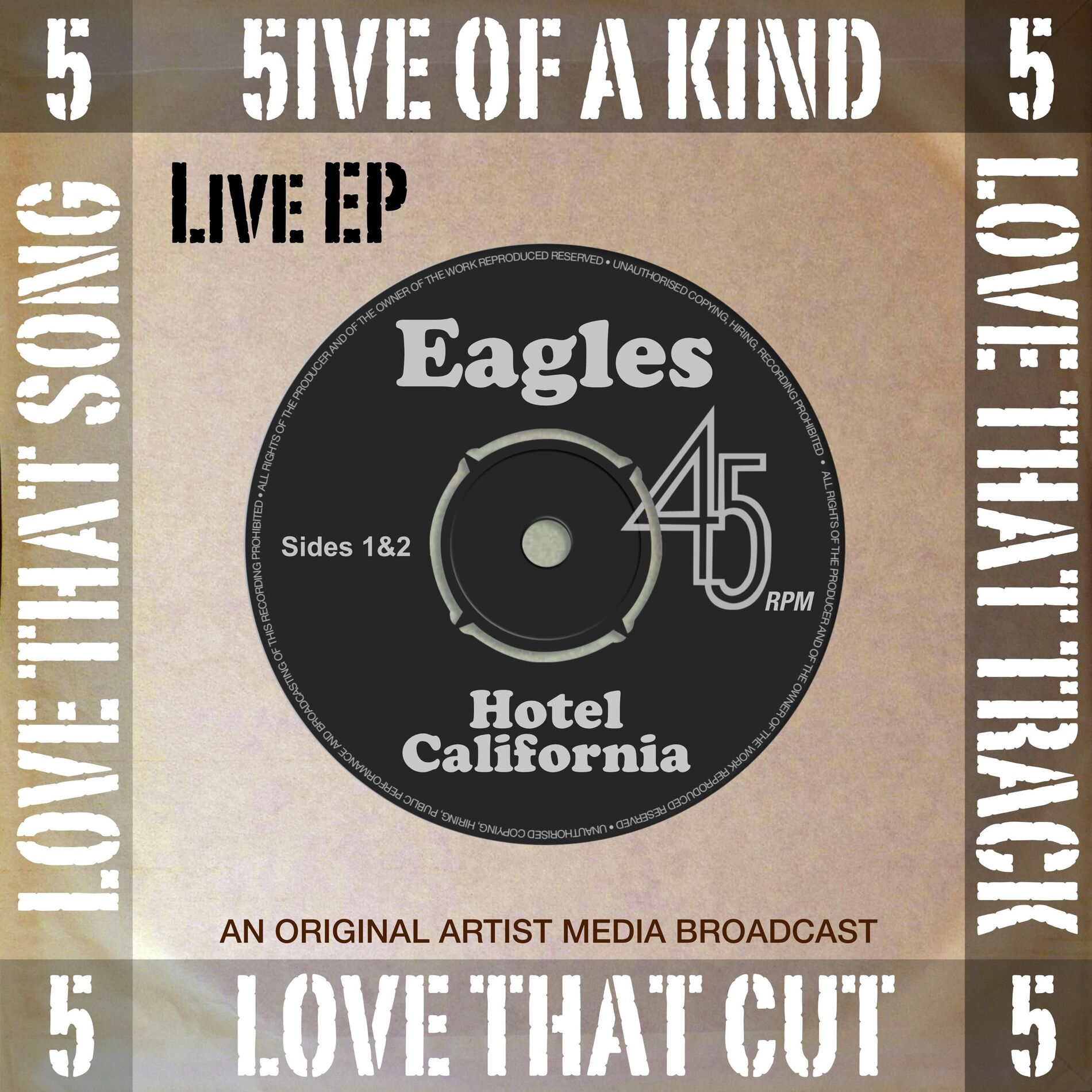Album cover of 5ive of a Kind - Hotel California (Live)