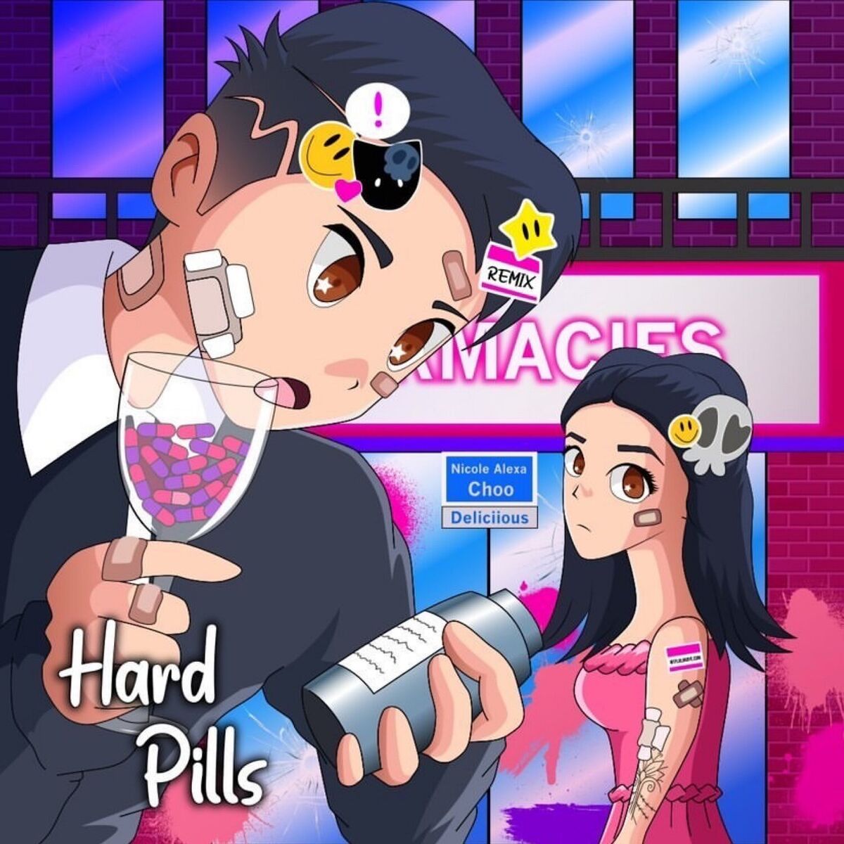 Album cover of HARD PILLS (DELICIIOUS REMIX)